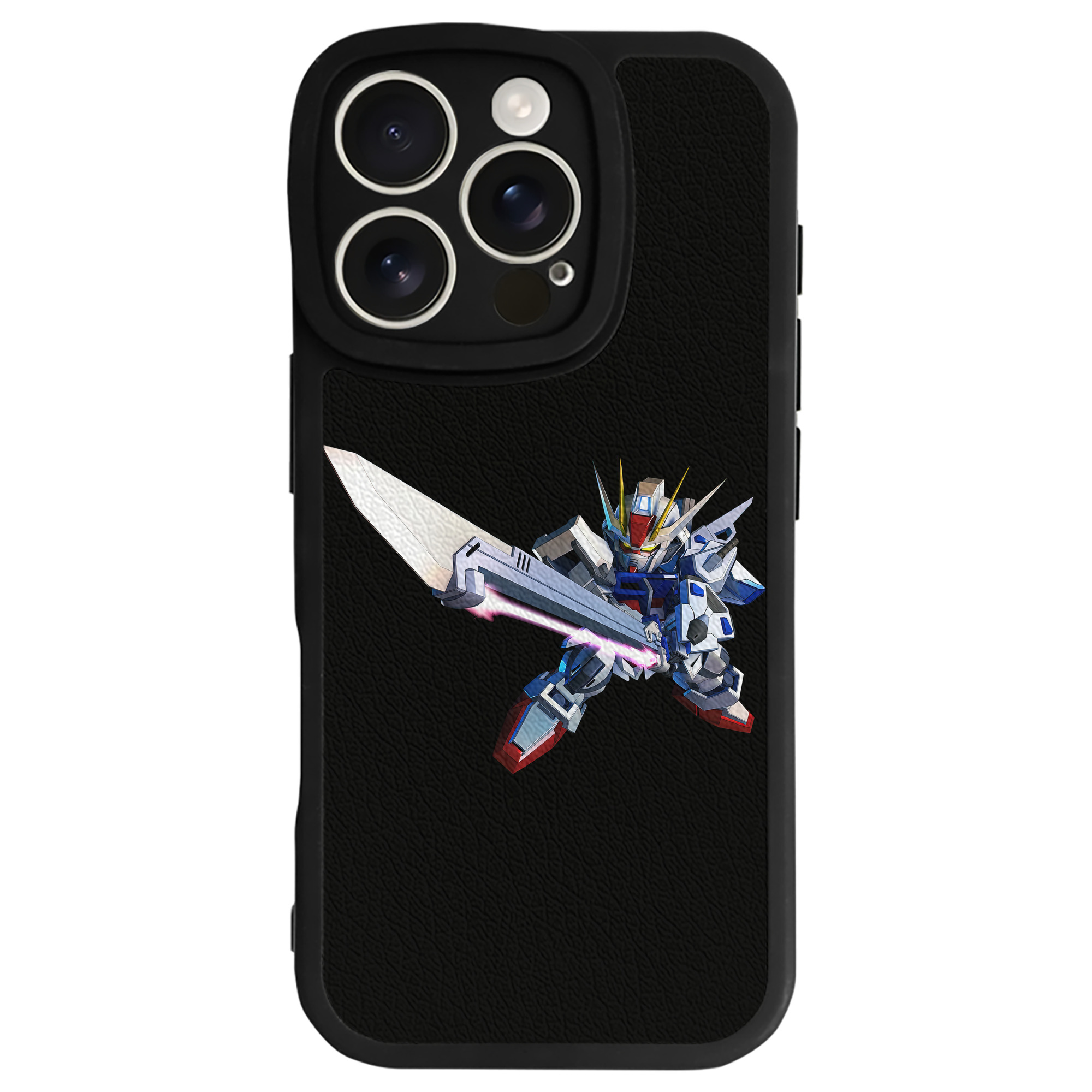 （画像用） 機動戦士ガンダム Mobile Suit Gundam 【iPhone 16シリーズ対応】シリコンスマホケース（レザー調） 材質：シリコン